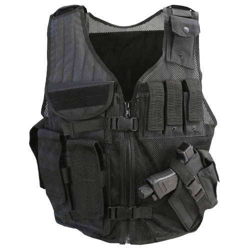 Cross-Draw Tactical Vest (w/Belt)